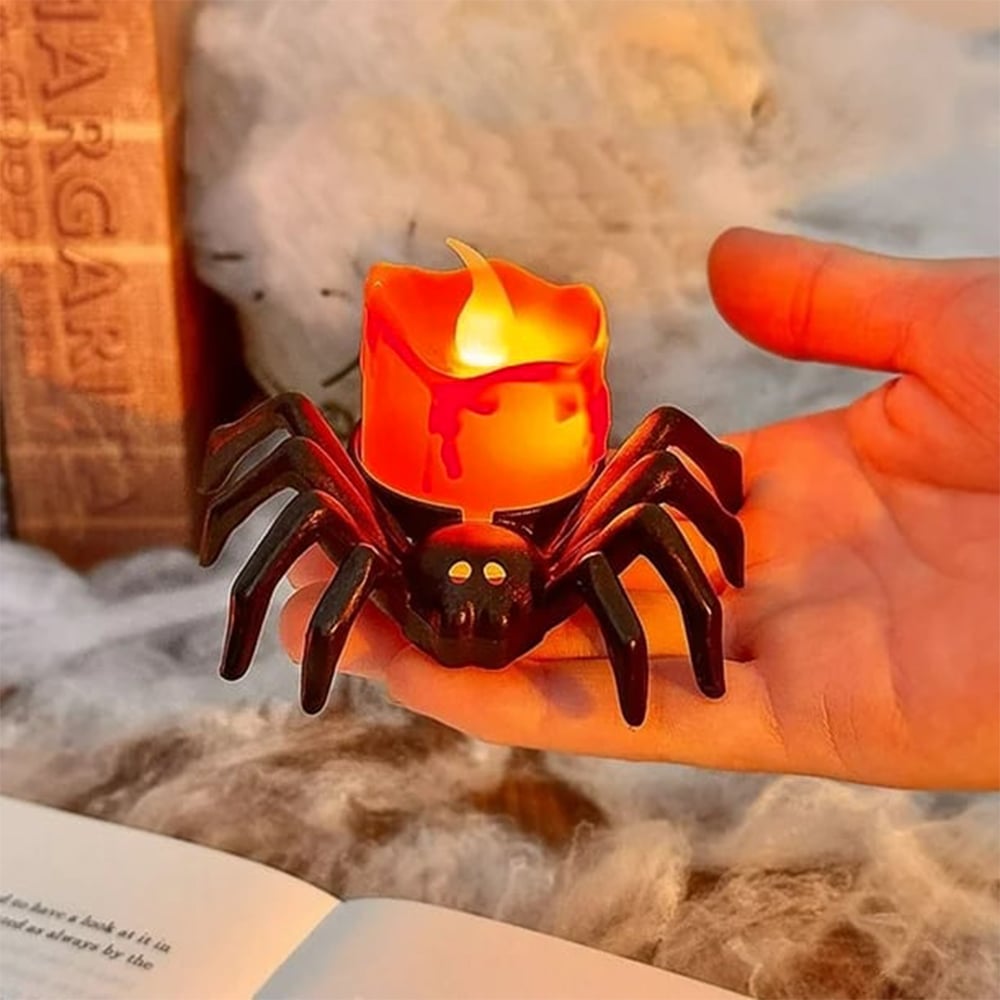 Spooky Halloween Pumpkin Lamp – Flameless Flickering LED Candle