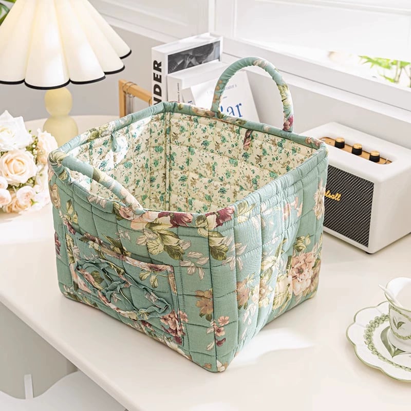 Panier de rangement en tissu bohème