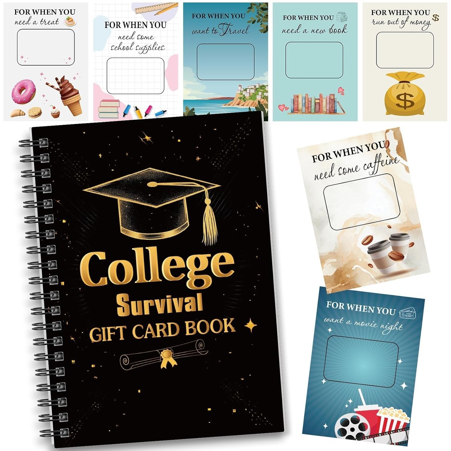 College Survival Gift Card Book