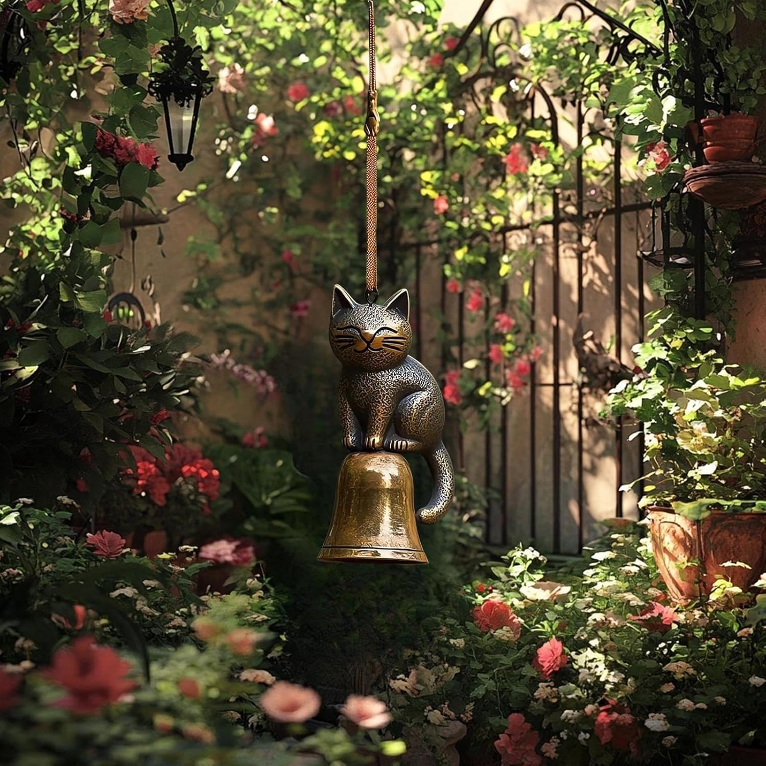 Handmade Retro Cat Wind Chime