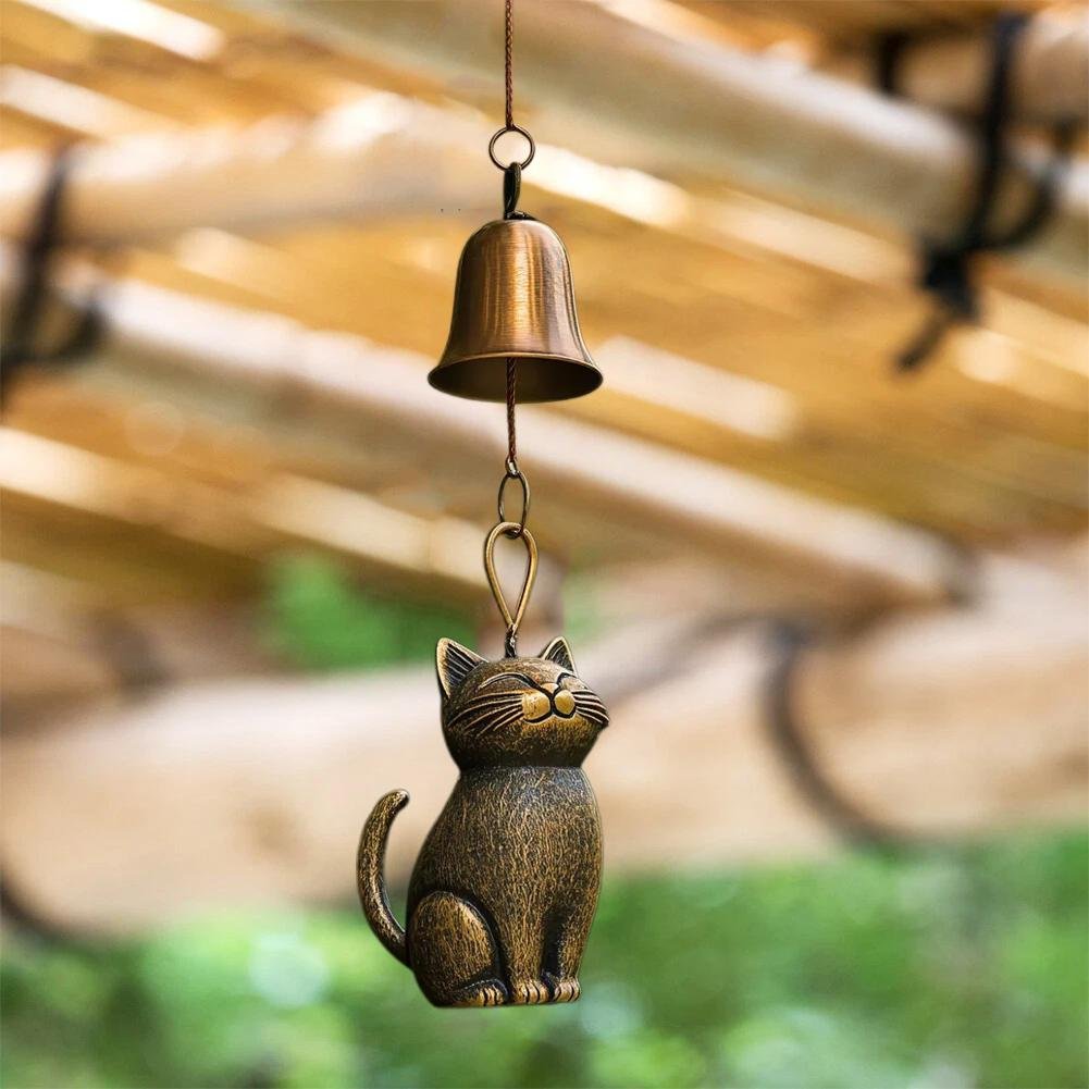 Handmade Retro Cat Wind Chime