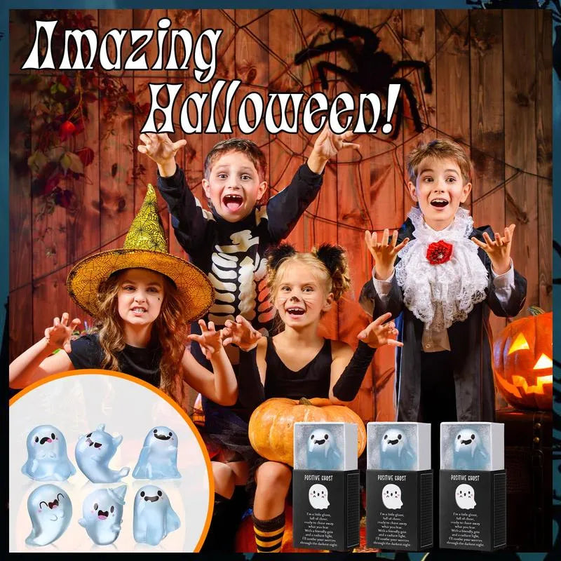 Halloween  Glow in the Dark Mini Ghost Figures with Box