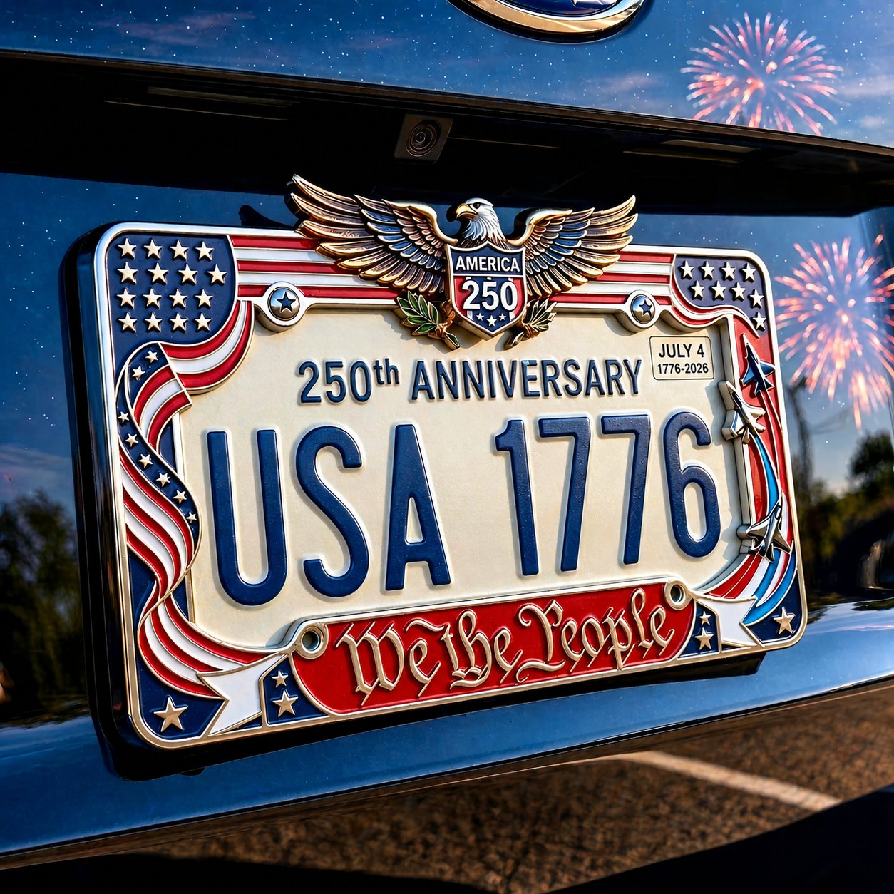 250th Anniversary Commemorative License Plate Frame