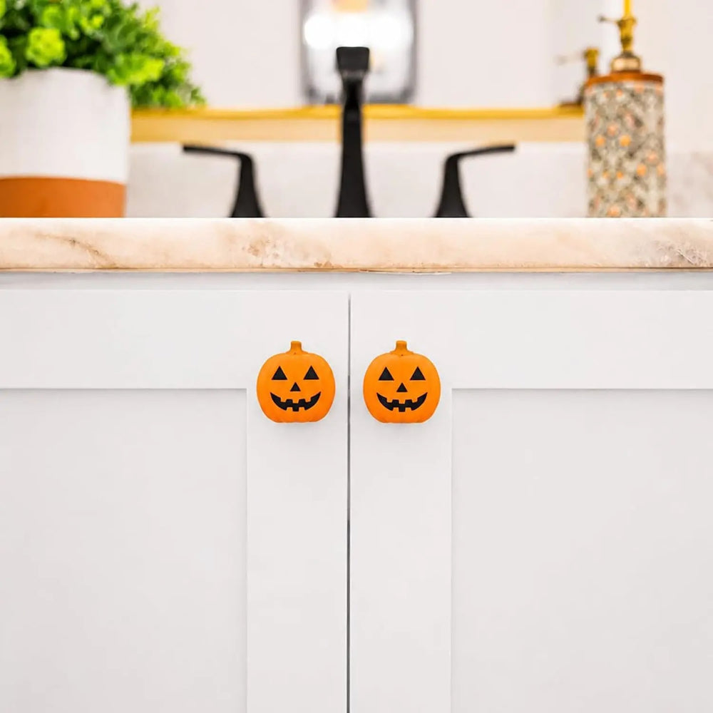 Holiday Decorative Knob Covers  – Pumpkin & Peppermint Sets