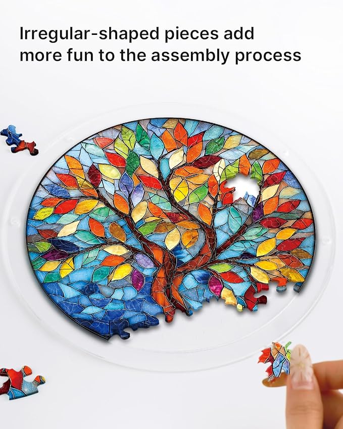 Acrylic Jigsaw Puzzle Suncatcher 80 Pieces