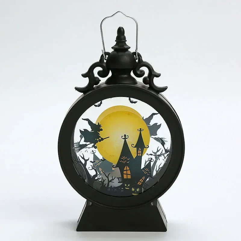 Halloween Retro Round Portable Lantern