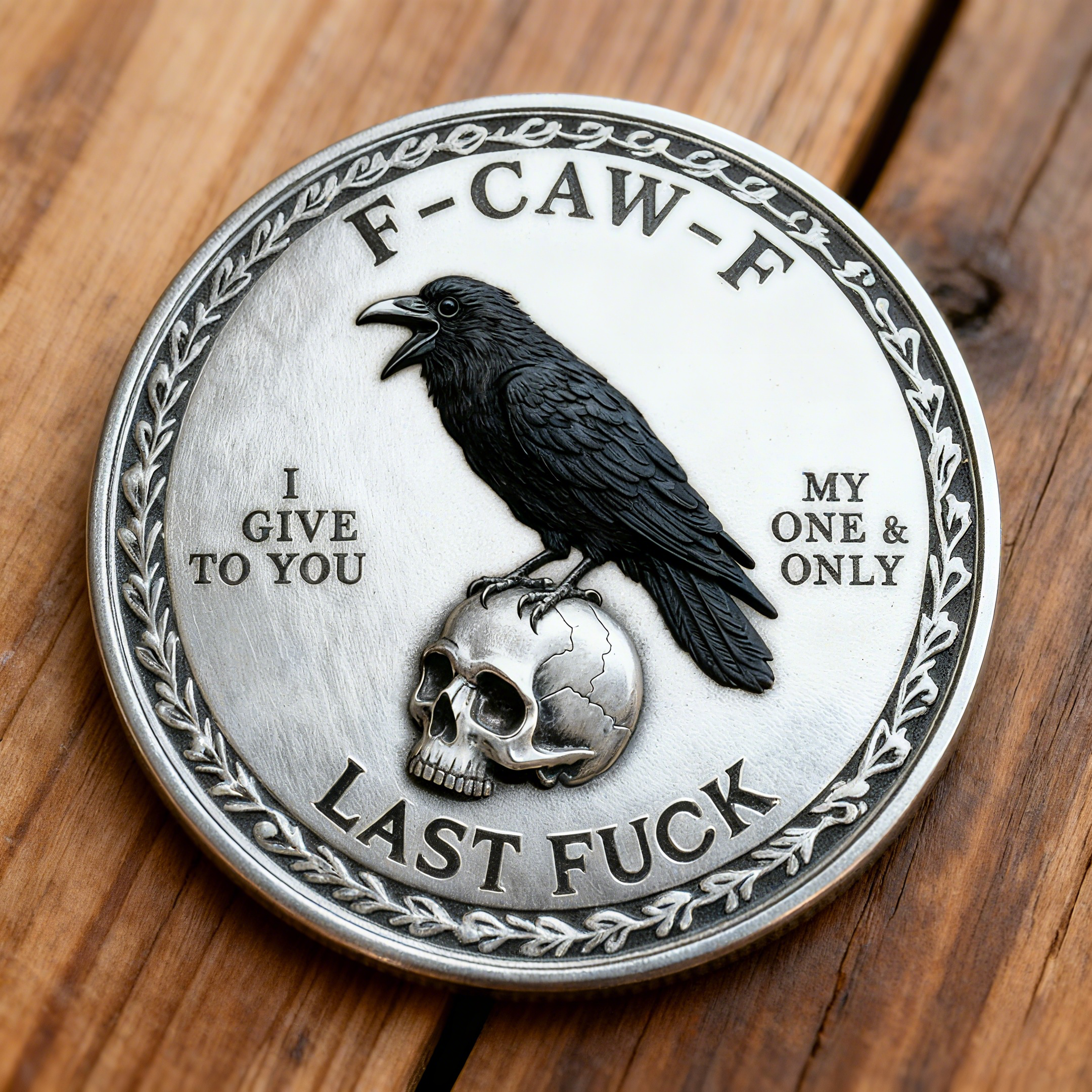 The F-CAW-F Coin — For Those Who Laugh at Life and Give Zero F*cks!