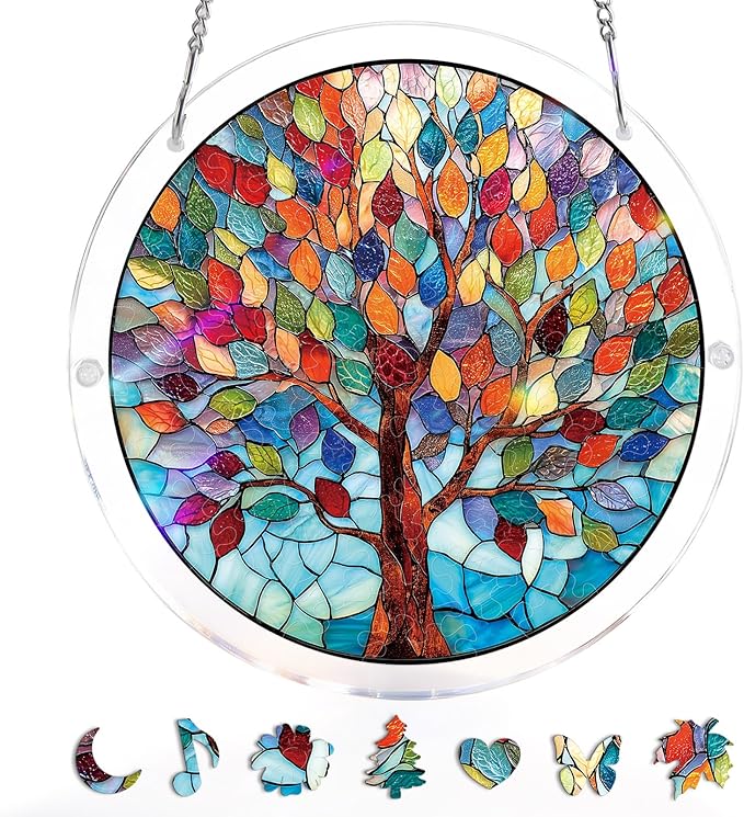 Acrylic Jigsaw Puzzle Suncatcher 80 Pieces
