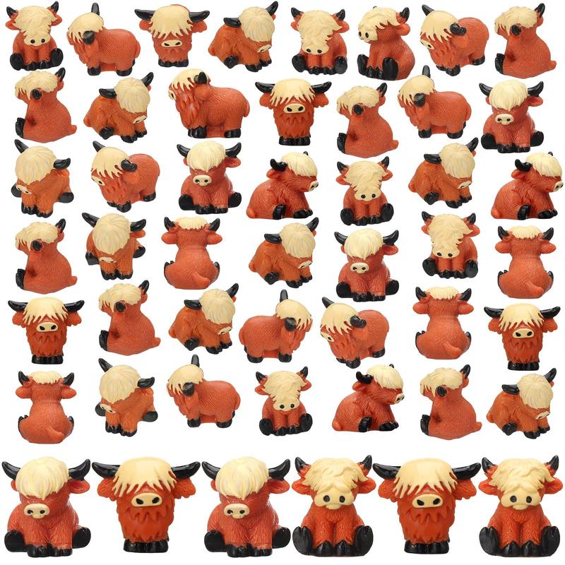 Easter Egg Hunt Alternative: Mini Highland Cow Figurines for Hide & Seek