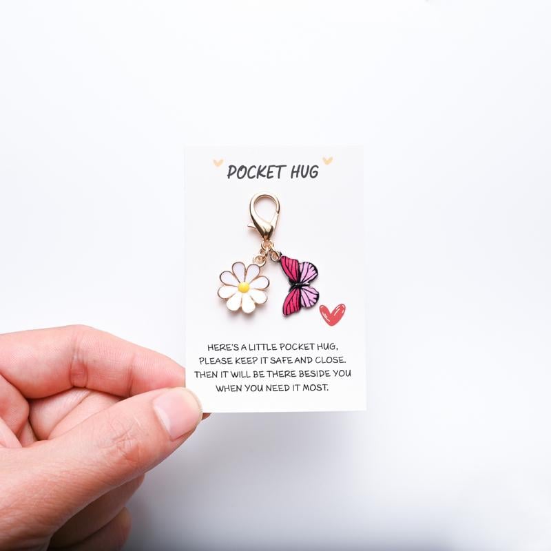 Fabriqués à la main – 20 ensembles de petits cadeaux câlins (papillon, coccinelle, fleur, abeille)
