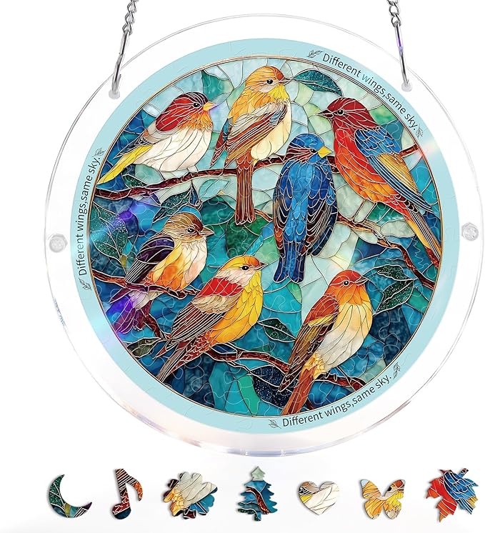 Acrylic Jigsaw Puzzle Suncatcher 80 Pieces