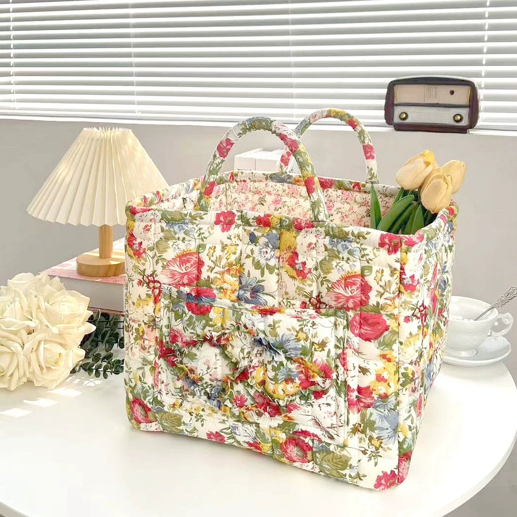 Panier de rangement en tissu bohème