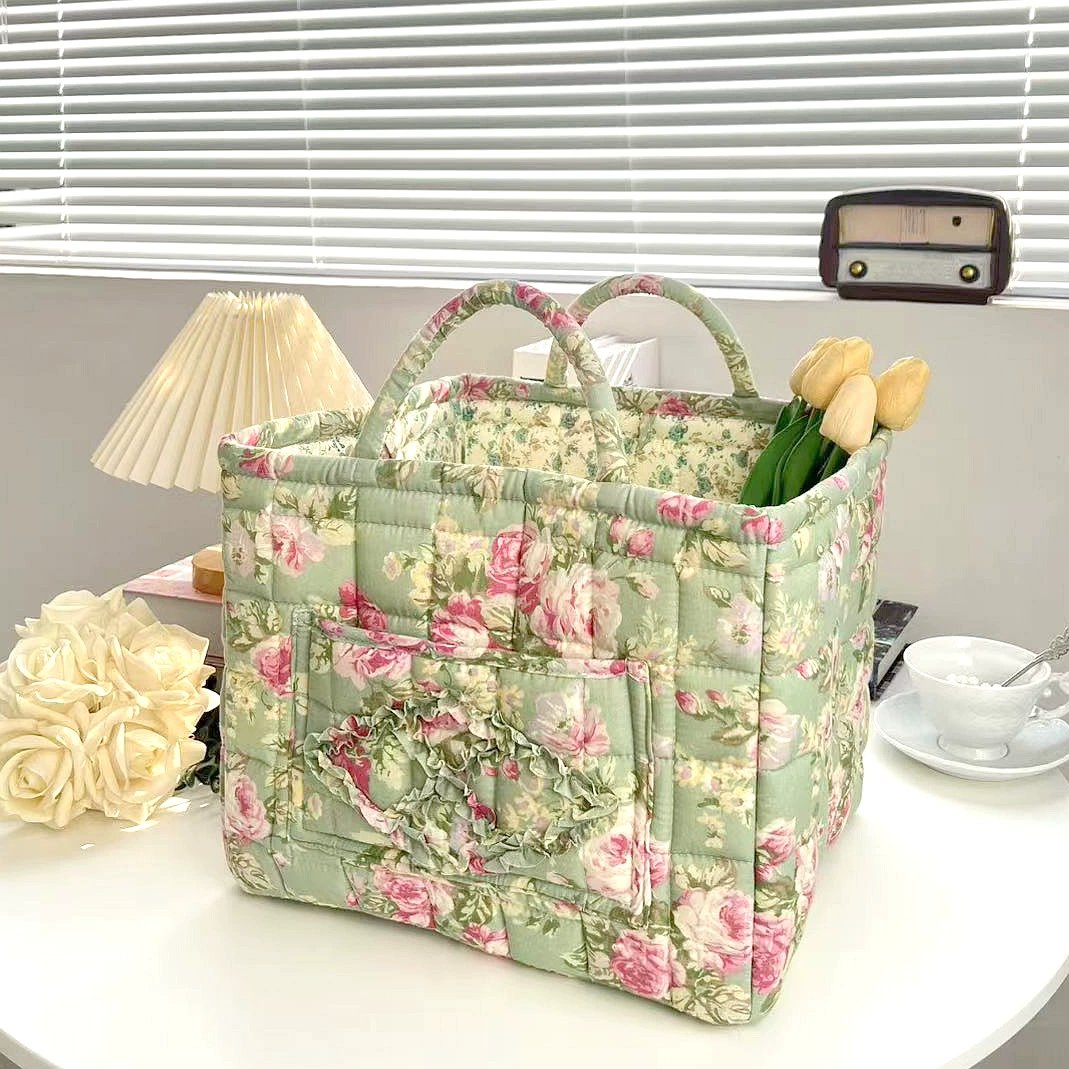 Panier de rangement en tissu bohème