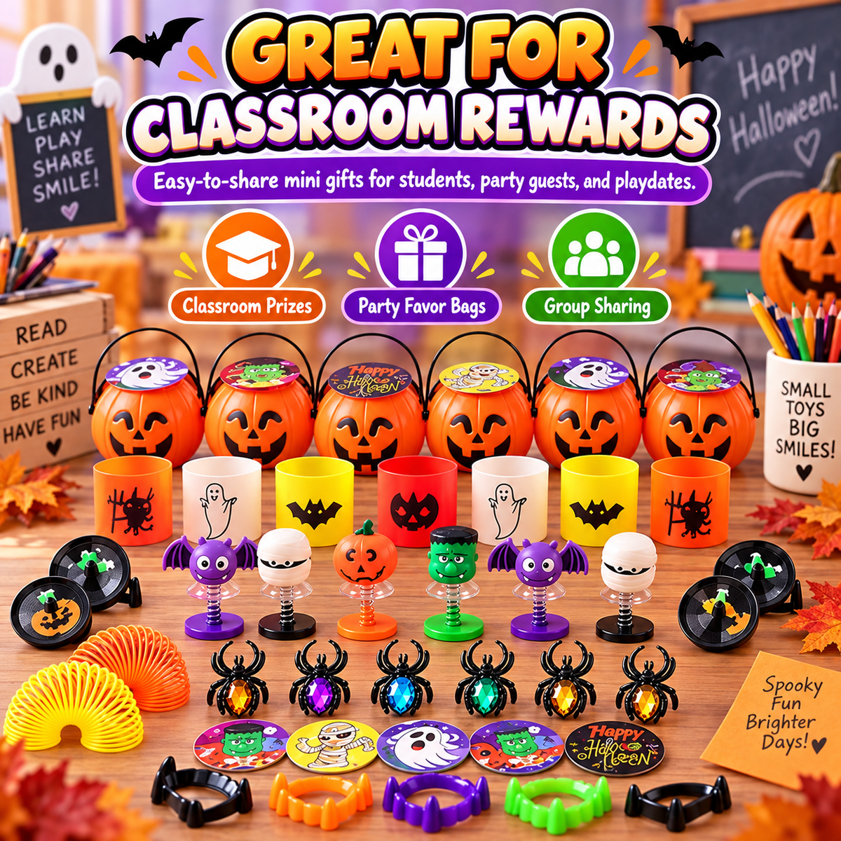 144PCS Halloween Toy and Gift Set for Kids