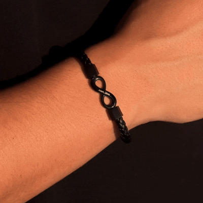 « À Mon Homme » - Bracelet Personnalisé Infini