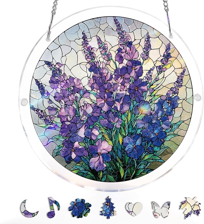 Acrylic Jigsaw Puzzle Suncatcher 80 Pieces