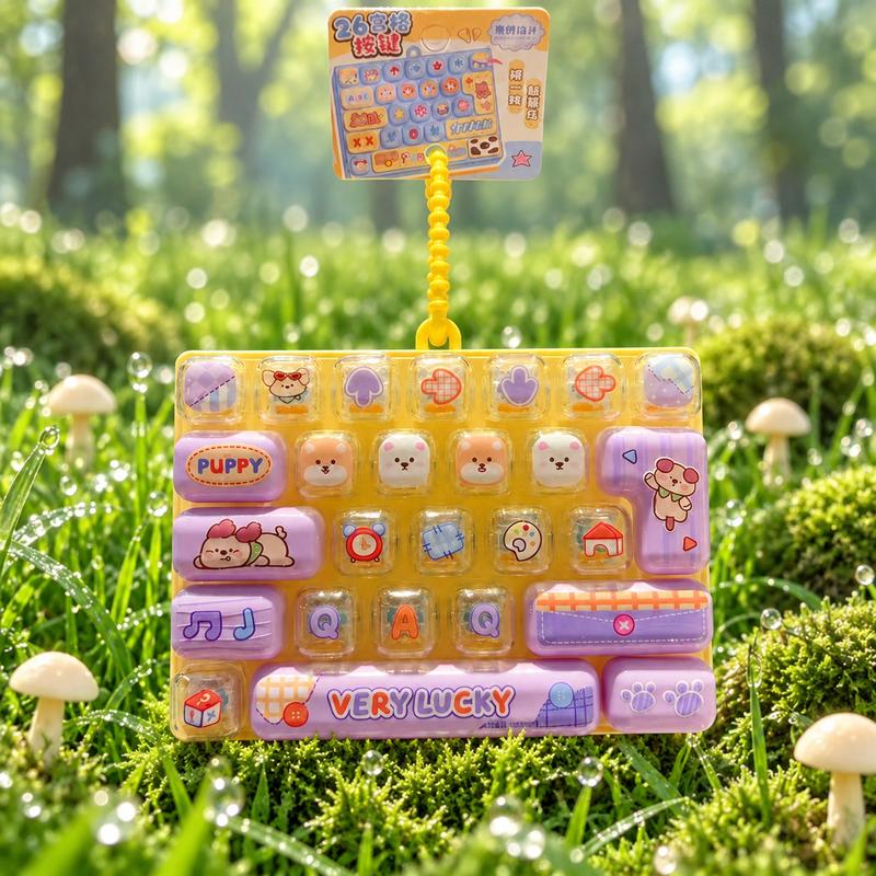 ⌨️ Cute Mini Keyboard Keychain – 4 Adorable Pastel Styles!