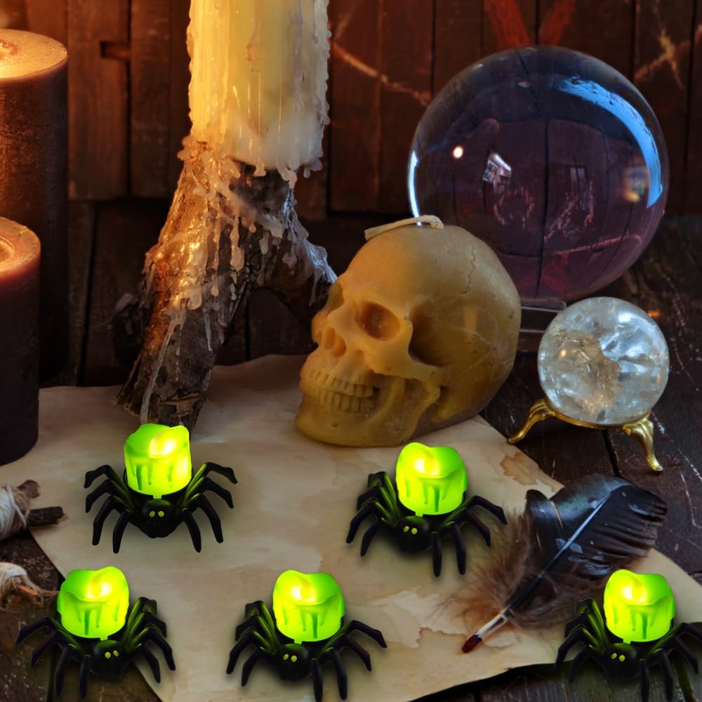 Spooky Halloween Pumpkin Lamp – Flameless Flickering LED Candle