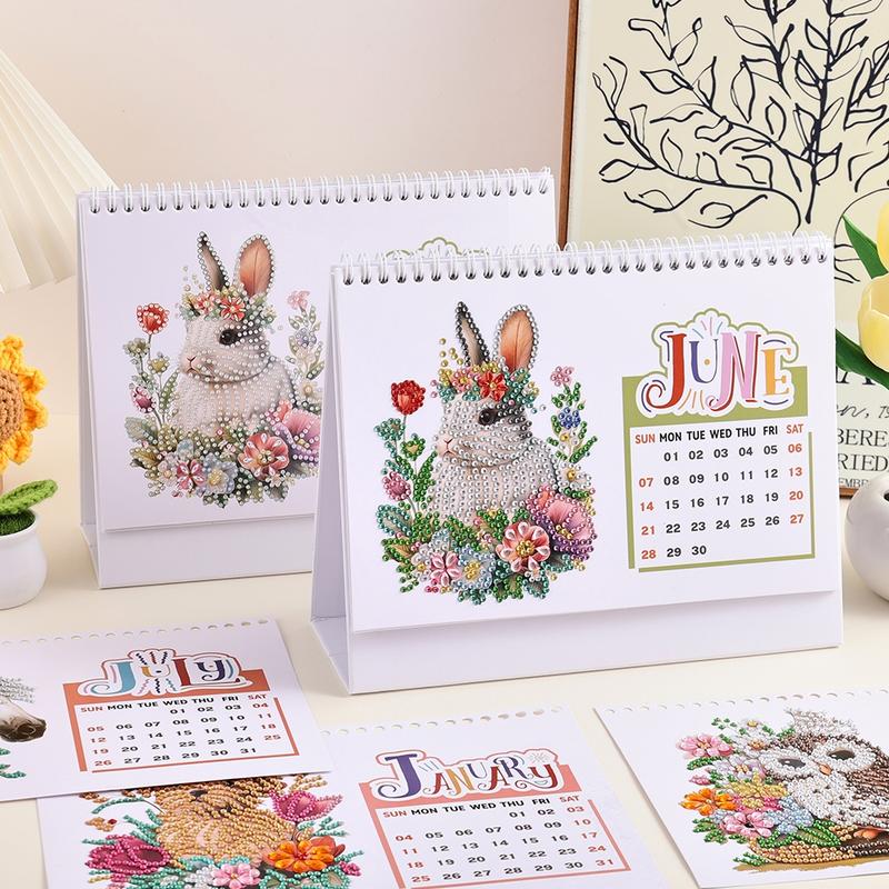 2026 DIY Diamond Painting Desk Calendar