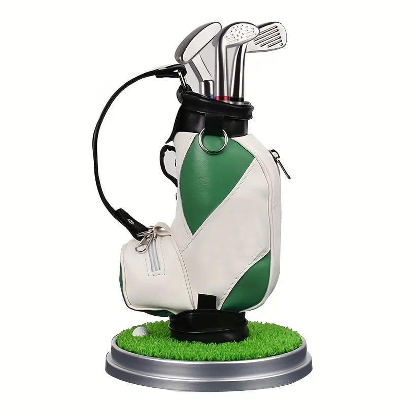 Golf Pen Holder with 3-Pen Set – Stylish Desk Organizer for Golf Lovers