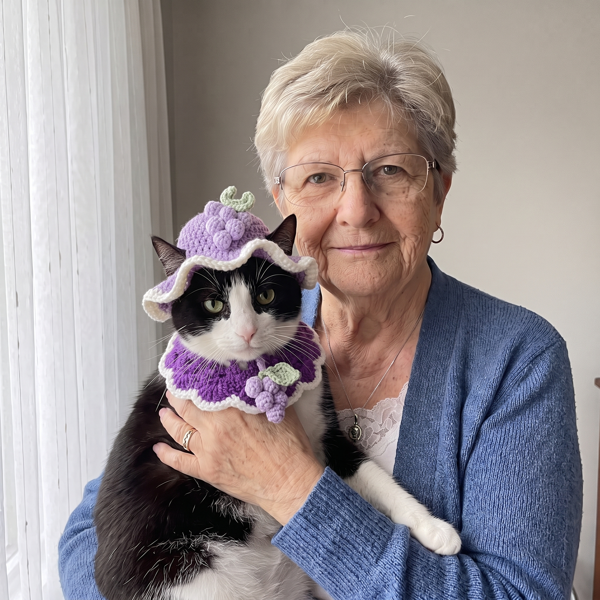 Handmade Crochet Cat Bonnets