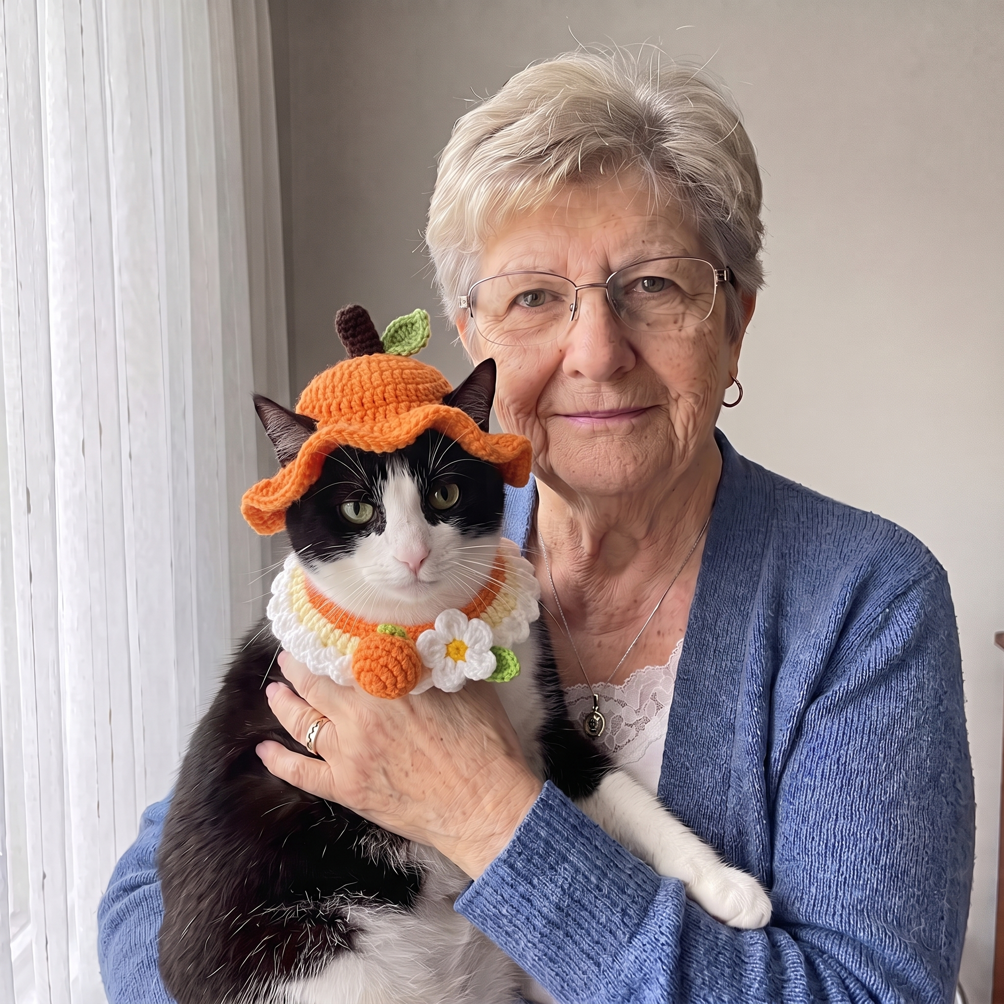 Handmade Crochet Cat Bonnets
