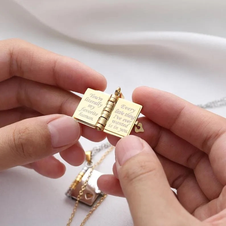 My Love Book Necklace