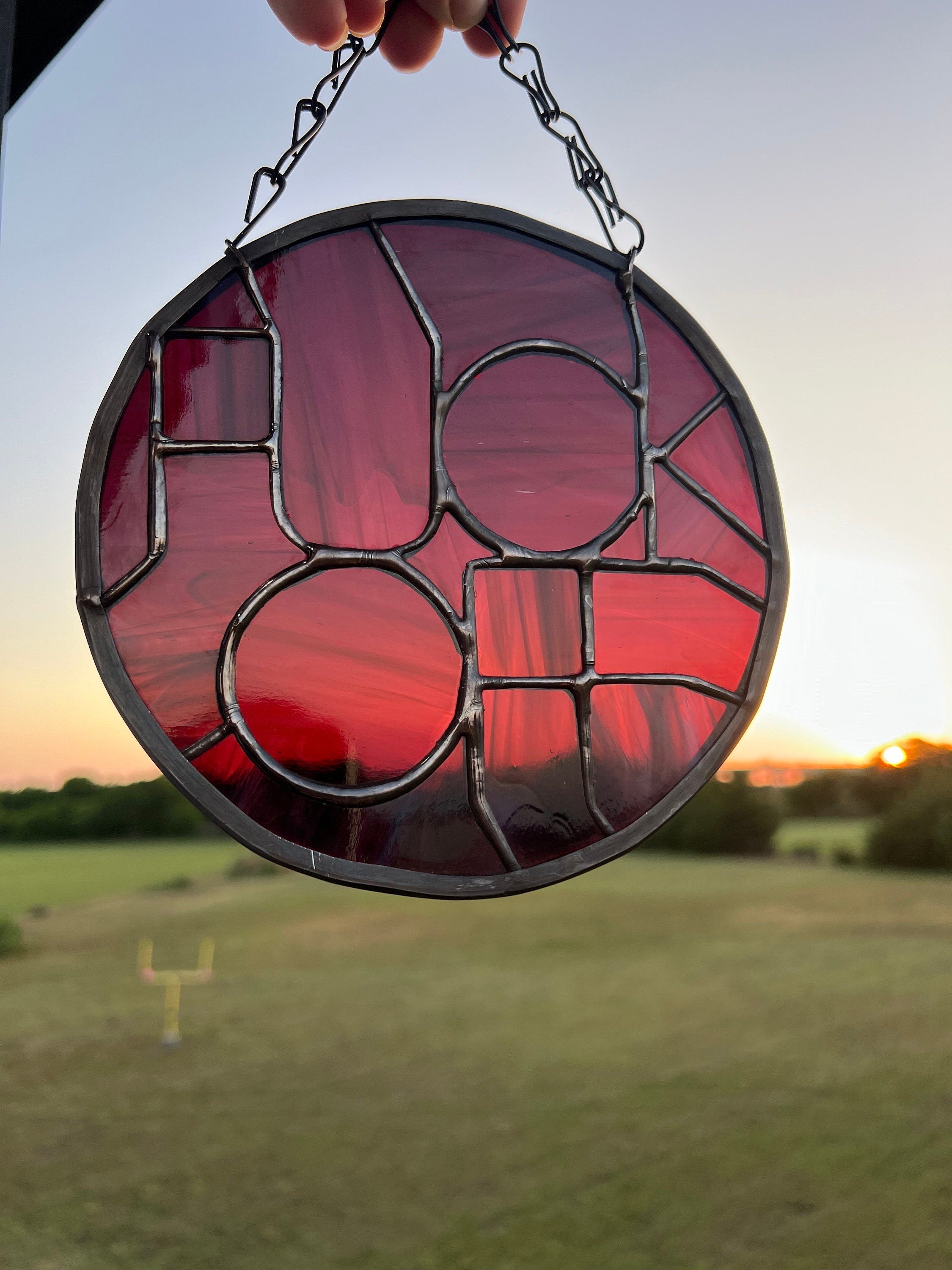 Funny saying F OFF colorful pendant