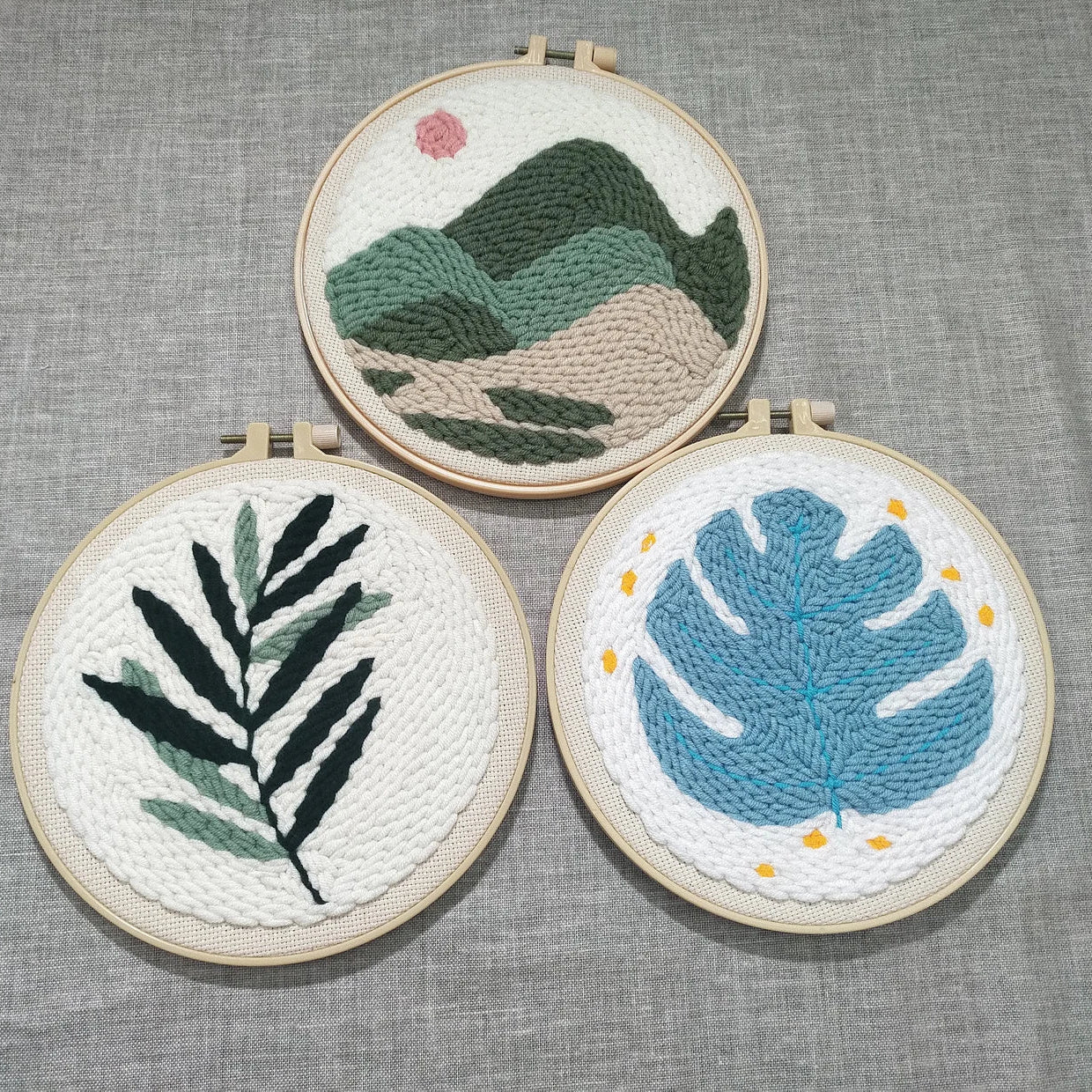 Pre-Designed Punch Needle Kits