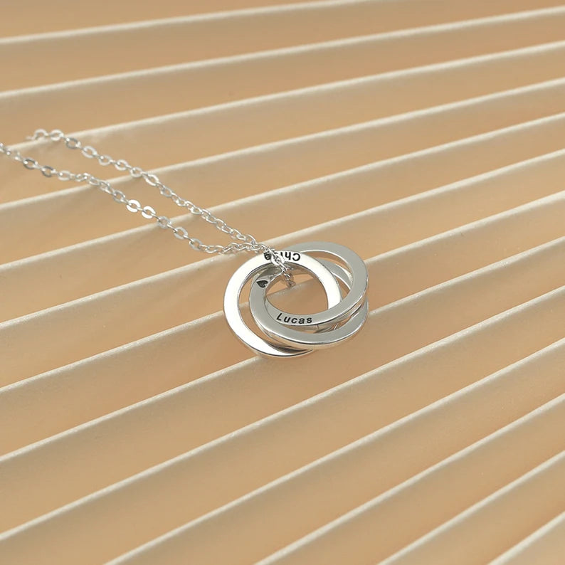 Custom Linked Circle Necklace