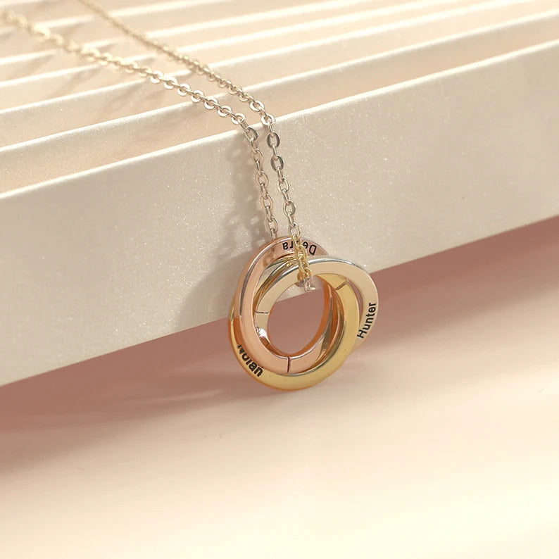 Custom Linked Circle Necklace