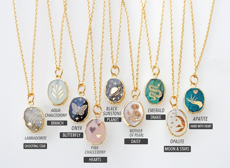 Handmade Gemstone Birthstone Necklace
