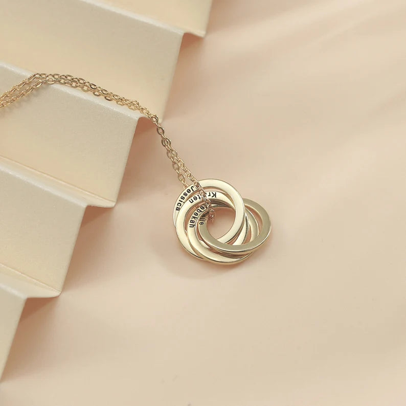 Custom Linked Circle Necklace