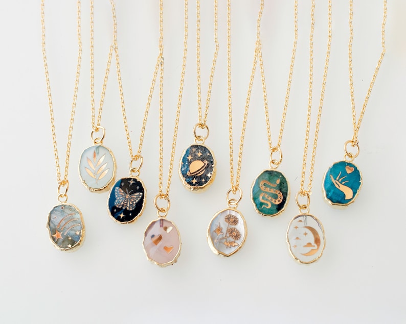 Handmade Gemstone Birthstone Necklace