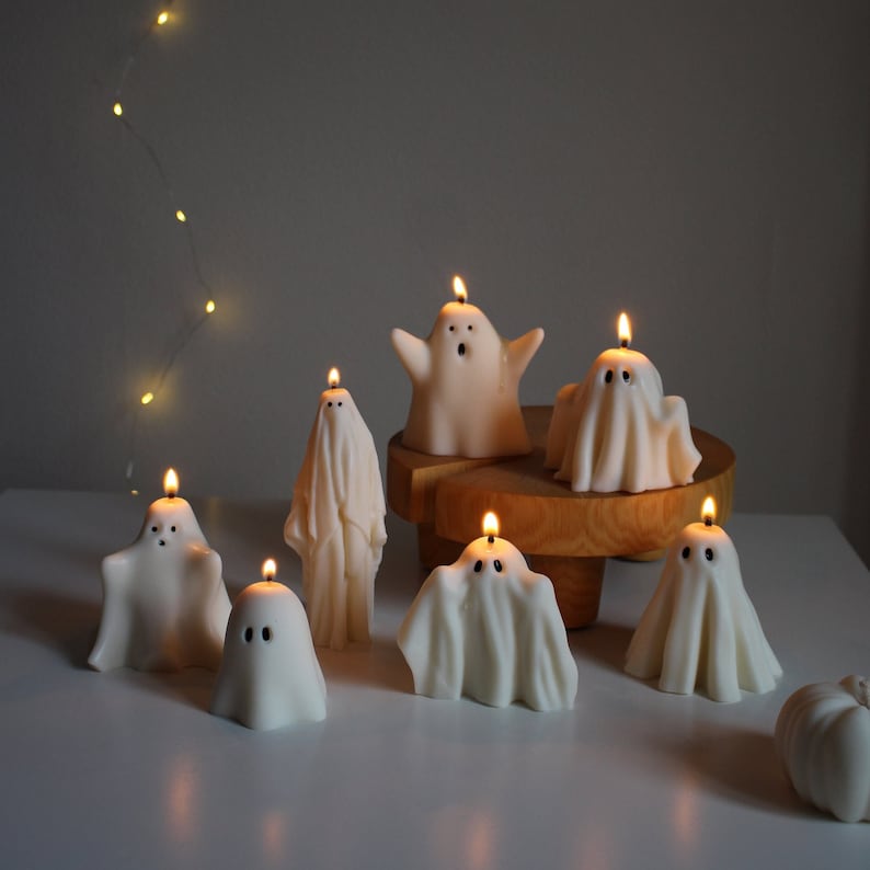 Ghost Candles,  Halloween Candles,  Halloween decorations