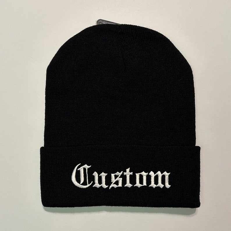Embroidery Winter Hat Skull Cap