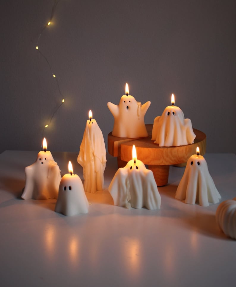 Ghost Candles,  Halloween Candles,  Halloween decorations