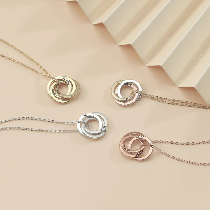 Custom Linked Circle Necklace