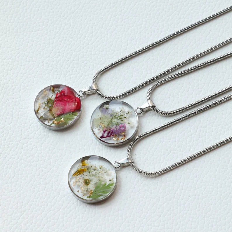 Custom Birth Month Flower Necklace