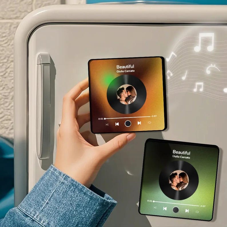 Personalized Music Fridge Magnet