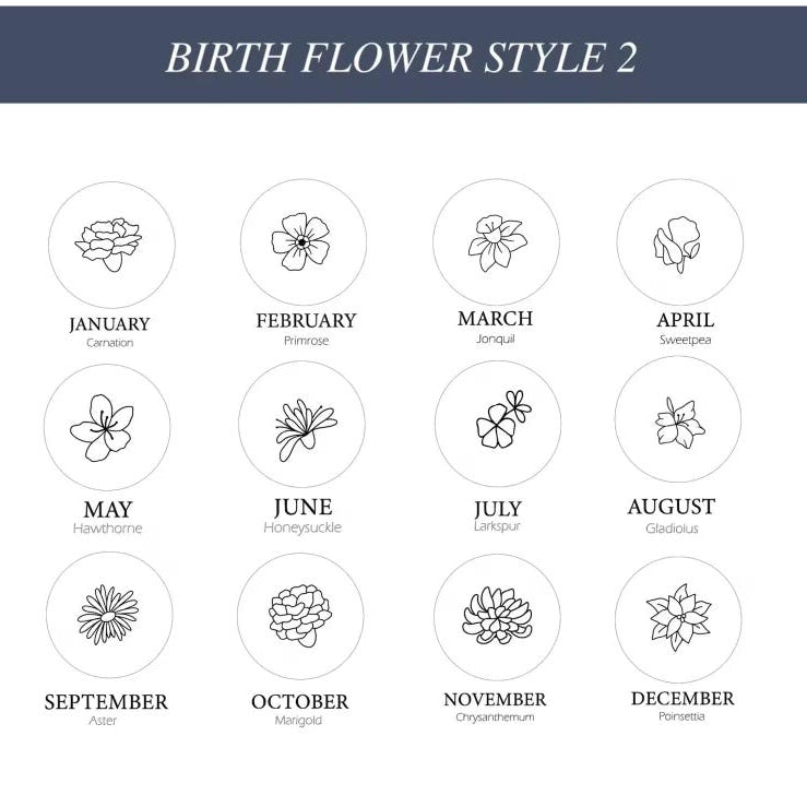 Engraved flower keyring, Custom Floral Charm Keychain