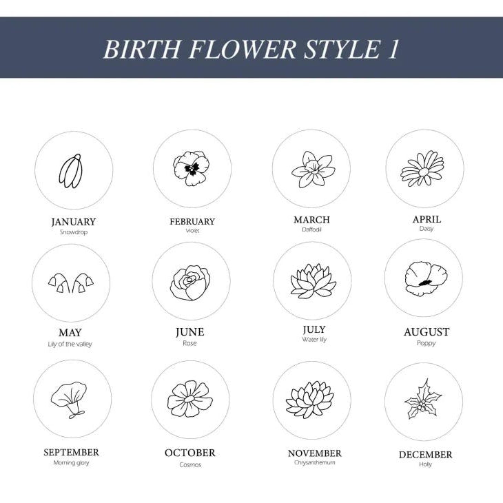 Engraved flower keyring, Custom Floral Charm Keychain