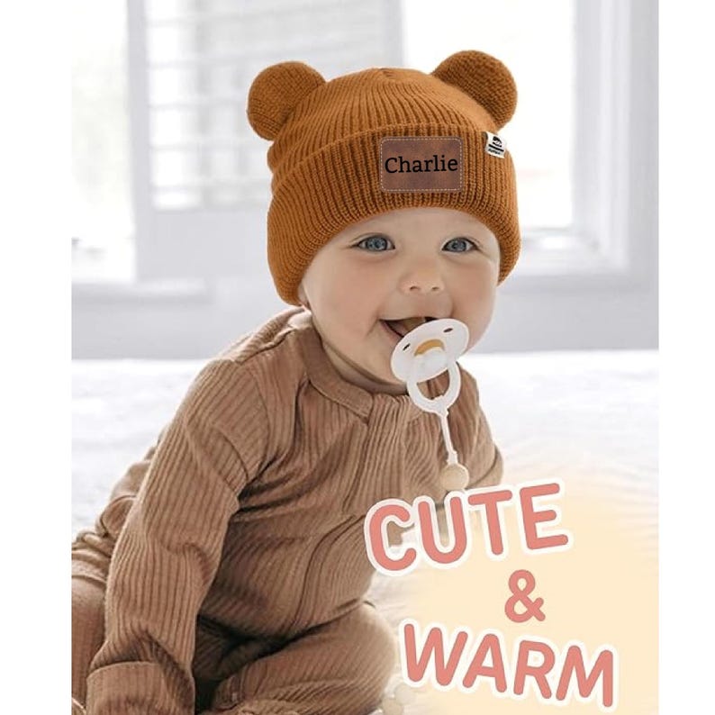 Personalized Baby Beanie with Ears