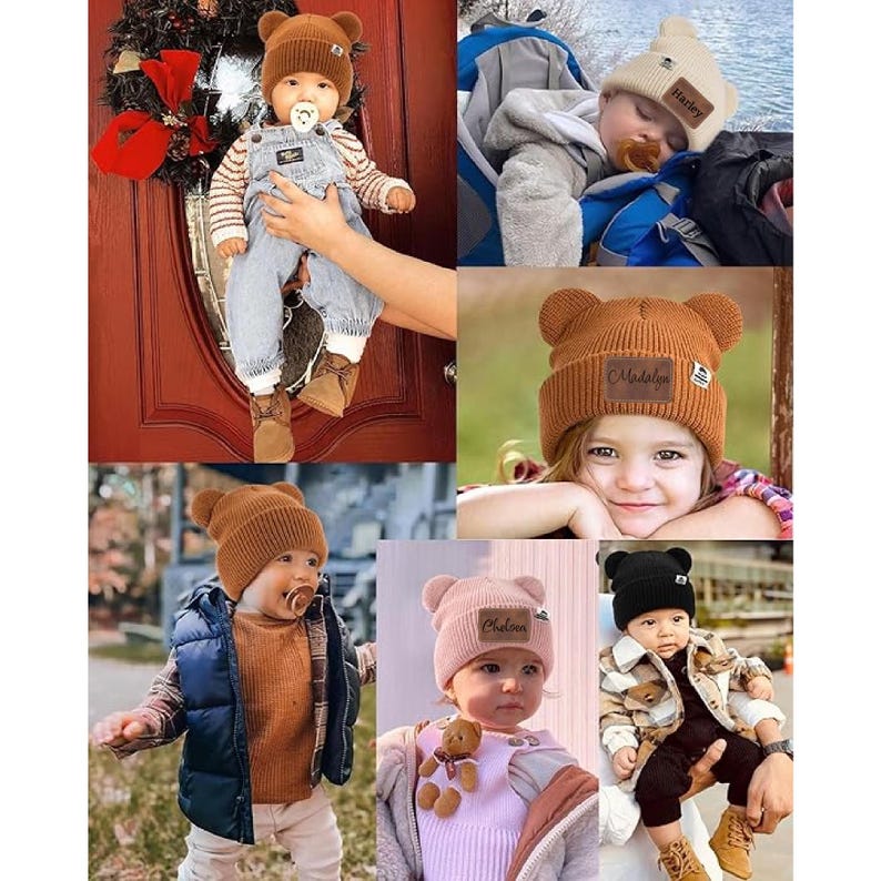Personalized Baby Beanie with Ears