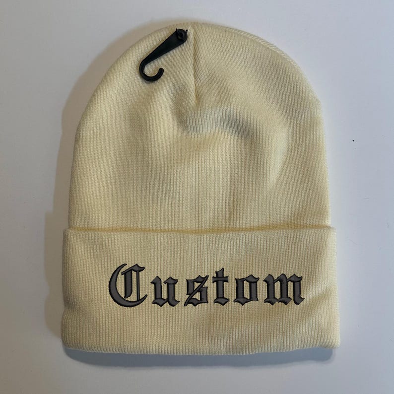 Embroidery Winter Hat Skull Cap