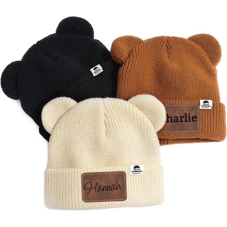 Personalized Baby Beanie with Ears