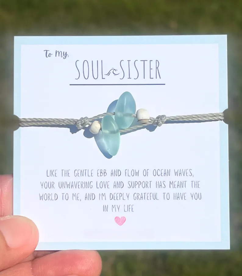 Soul Sister Sea Glass Bracelet