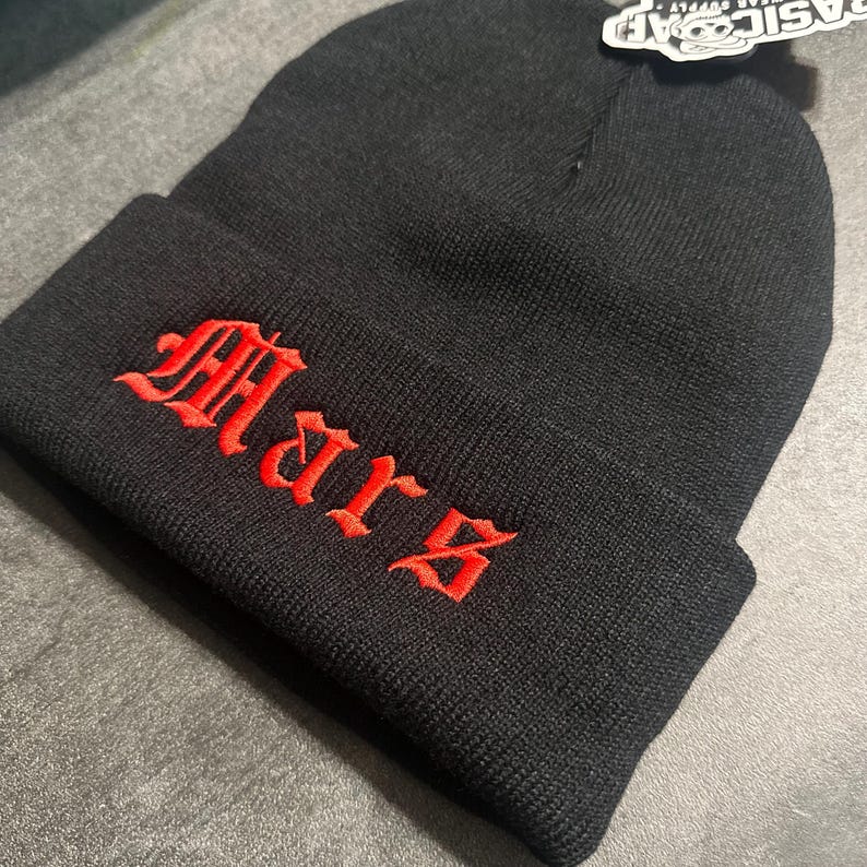 Embroidery Winter Hat Skull Cap