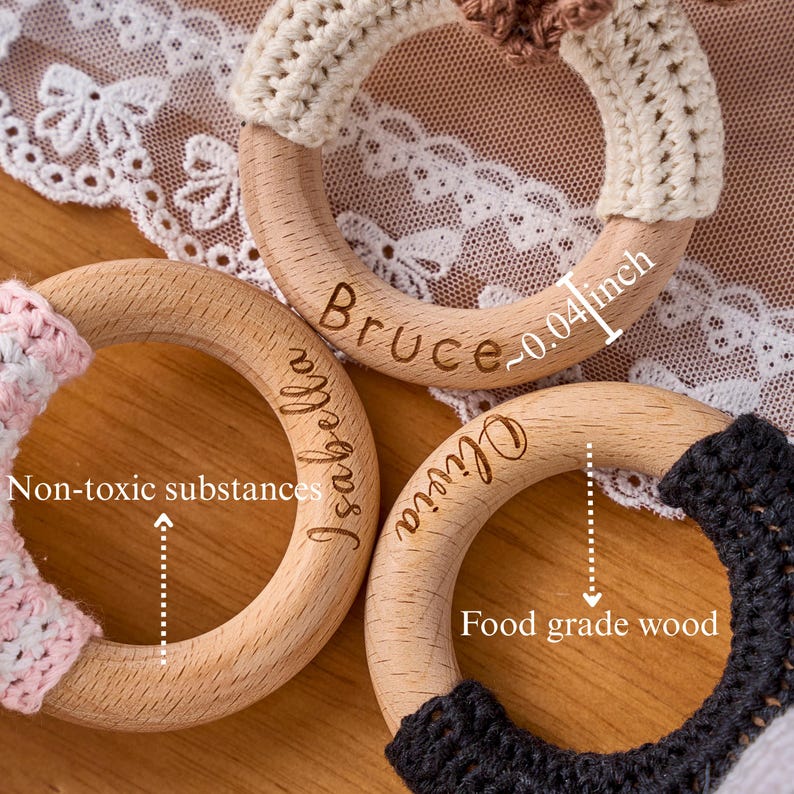 Personalized Baby Rattles • Animal Crochet Rattles