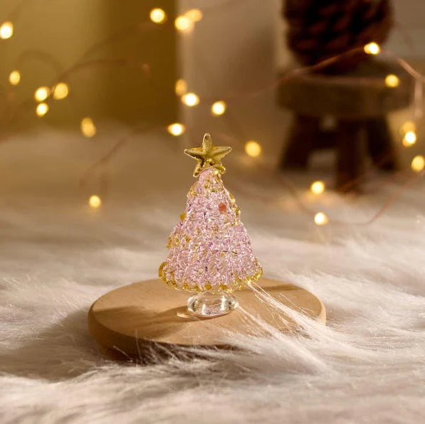 Handmade Stained Glass Christmas Tree Figurine; Christmas gifts, Best Friend Gifts